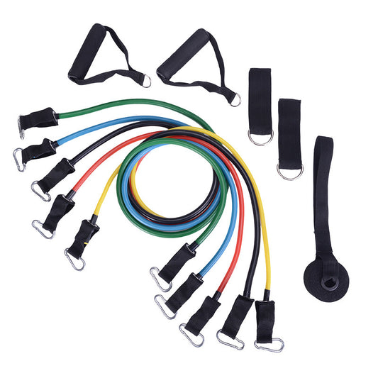 Portable Fitness Resistance Tubes.