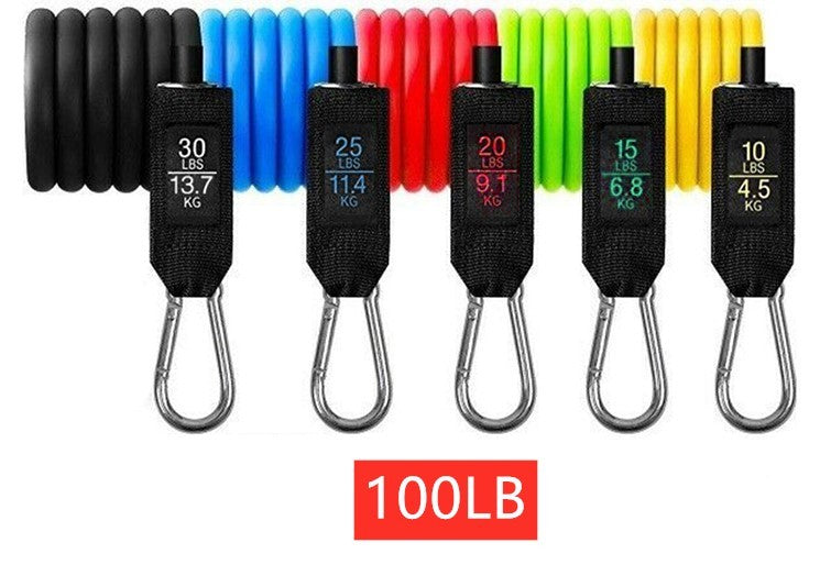 Portable Fitness Resistance Tubes.