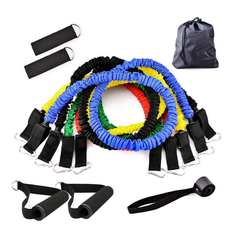 Portable Fitness Resistance Tubes.