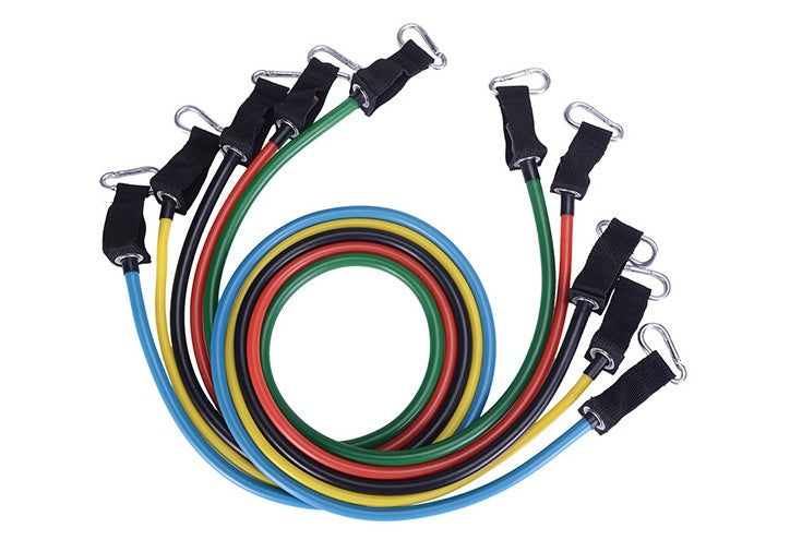 Portable Fitness Resistance Tubes.