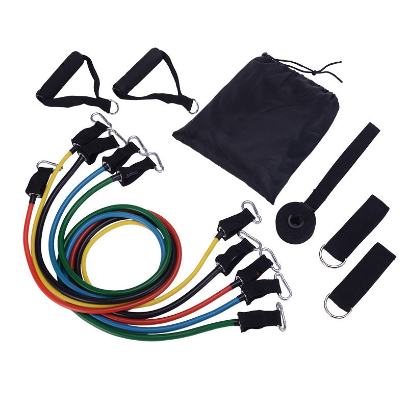 Portable Fitness Resistance Tubes.